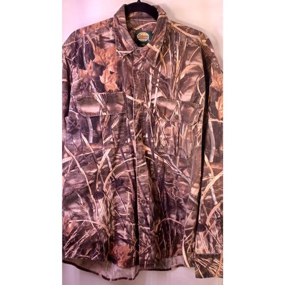VTG Cabela's Advantage Max-4 HD Camo Long Sleeve Hunting Shirt Size Large - Picture 6 of 9